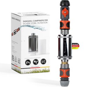 Wasserfilter für Camping und Wohnmobile zur Sterilfiltration von Trinkwasser mit Keimsperre und robustem Design.