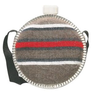Robuste Western Feldflasche mit Filzbezug und 1,9 Litern Volumen, ideal für Outdoor-Aktivitäten und militärische Einsätze, mit einem modernen Design und praktischem Trageband.