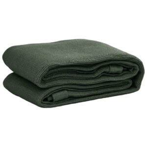 Wetterbeständiger Zeltteppich in Dunkelgrün, 300x500 cm, ideal für Camping und Outdoor-Aktivitäten, aus hochdichtem Polyethylen (HDPE) gefertigt.