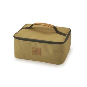Leichte Kassetten-Camping-Aufbewahrungstasche in Khaki für Outdoor-Abenteuer, ideal für die Organisation von Campingkochern und Zubehör