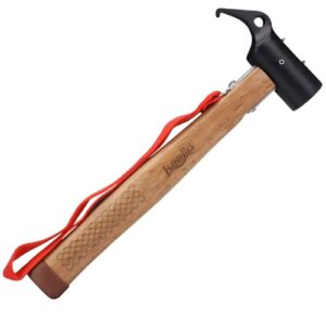Multifunktionaler Woonyee Zimmermannshammer aus Spezialstahl mit ergonomischem Holzgriff, geeignet für DIY, Reparatur und Holzarbeiten.