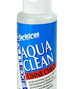 Flasche YACHTICON Aqua Clean AC 1000 ohne Chlor zur Wasseraufbereitung, 100ml für 1000 Liter frisches Trinkwasser