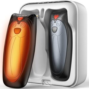 Zgrmbo elektrischer Handwärmer im 2er-Pack mit 10000-mAh-Ladekoffer, ideal für lange Nutzung und schnelle Wärme bei kalten Temperaturen.
