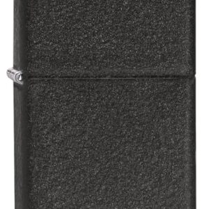 Zippo 236 Outdoor Black Crackle Feuerzeug in mattschwarzer Ausführung mit strukturiertem Oberflächenfinish, ideal für Outdoor-Abenteuer und als stilvolles Accessoire.