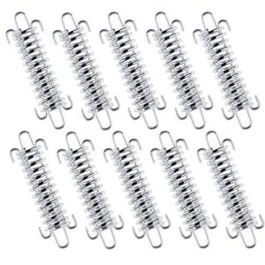 10 Stück robuste Spannfeder Sprungfedern für die sichere Befestigung von Campingzelt, Sonnensegel und Markisen, ideal für Outdoor-Aktivitäten.