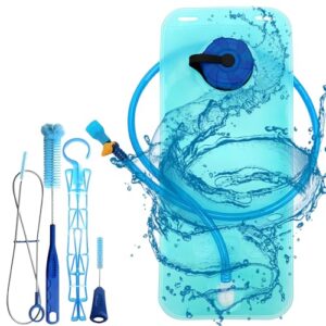 2L Trinkblase für Outdoor-Sport mit auslaufsicherem Trinkschlauch und großem Öffnungsdesign, ideal für Wandern und Radfahren.