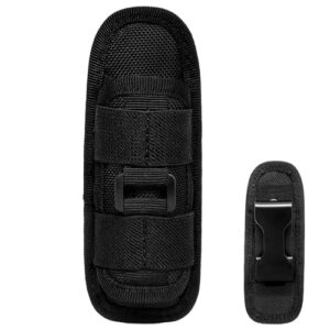 360 Grad drehbare Taschenlampe Tasche mit Holster für Gürtel, ideal für Jäger und Outdoor Enthusiasten, robustes Design aus hochwertigem Plastik.