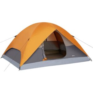 Amazon Basics Kuppelzelt für Camping, Regenschutz und Tragetasche, 3-Jahreszeiten-Zelt, einfacher Aufbau, 2 Personen