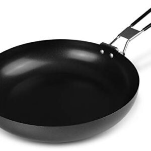 Storfisk Fishing Campingpfanne mit klappbarem Griff und Antihaftbeschichtung, Durchmesser 24 cm