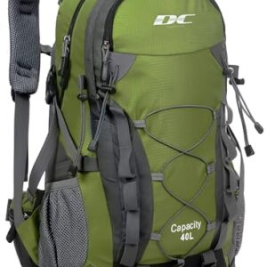 Wanderrucksack 40l, wasserdichter Reiserucksack mit Regenschutz für Damen und Herren, ideal für Outdoor-Sportarten wie Wandern, Camping und mehr.