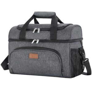 Große Kühltasche für Picknick und Strand, isolierte Lunch Tasche mit 600D Oxford-Gewebe, ideal für Reise oder Arbeit