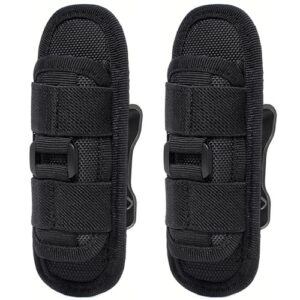 Taschenlampe-Holster-Tasche, 2 Pack, Taktische Taschenlampe, Molle Gurt Befestigung für Outdoor Aktivitäten wie Wandern, Jagd und Camping