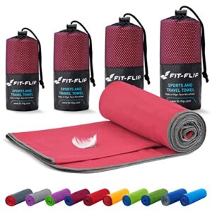 Kompaktes Mikrofaser Handtuch für Reisen, Strand und Badeaktivitäten - super saugfähig und schnelltrocknend.