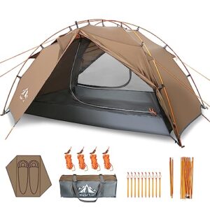 Nacht Camping Zelt 2 Personen Wasserdicht Campingzelt für Trekking Wandern Garten, einfach zu errichten und leichte Konstruktion