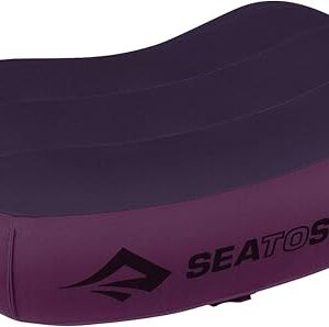Aeros Ultralight Deluxe Reisekissen in Magenta Purple, ergonomische und aufblasbare Form, ideal für Camping und Reisen, leicht und rutschfest.