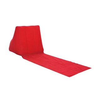 Aufblasbares Rückenkissen in Keilform, ideal für Strand und Camping, aus hochwertigem, wasserdichtem Material mit beflockter Oberfläche.