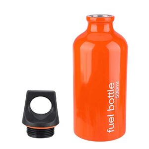 Auslaufsichere Camping Benzin Behälter aus Aluminiumlegierung mit 530ml Fassungsvermögen, ideal für Outdoor-Aktivitäten wie Wandern und Picknicks.