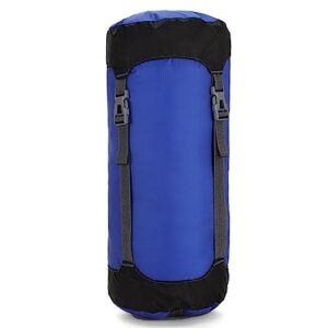 Azarxis ultraleichter Kompressionssack in Blau Größe S, ideal für Reisen, Camping und Wandern, mit robustem Material und praktischen Gurten zur Kompression.