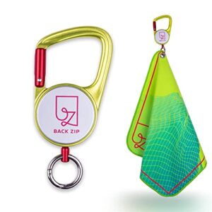 Schnelltrocknendes KEENON Mikrofaser Handtuch mit Karabiner, ideal für Sport und Outdoor-Aktivitäten.