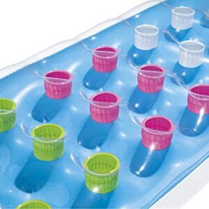 BESTWAY Badematratze Fashion Lounge in Blau, 188 x 71 cm, ideal für entspannte Stunden am Wasser