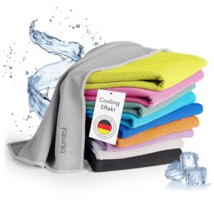 Blumtal Kühlhandtuch - Kühleffekt ohne Chemie - Mikrofaserhandtuch für Fitness und Outdoor-Aktivitäten