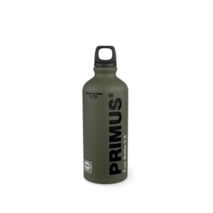PRIMUS Brennstoffflasche 0,6L aus extrudiertem Aluminium für Benzinkocher und Dieselkocher, ideal für Outdoor-Abenteuer und Campingausflüge.