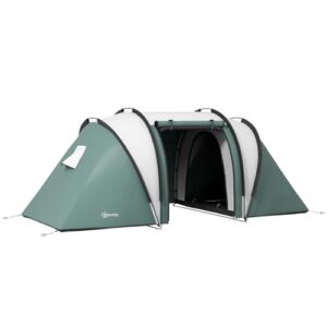 Geräumiges Familien-Campingzelt für 4-5 Personen mit zwei Zimmern, wasserabweisend und mit einem modernen Design. Ideal für Campingreisen und Outdoor-Abenteuer.