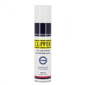 Clipper Feuerzeuggas 300ml Dose aus purem Isobutan für zuverlässige Zündleistung in allen Feuerzeugen.