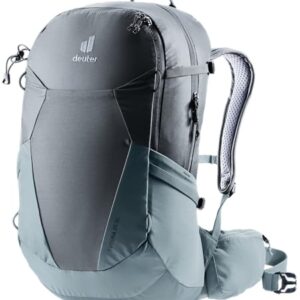 Modernes Design des deuter Futura 25 SL Damen Wanderrucksacks in Graphite-shale, geeignet für Wandern und Outdoor-Aktivitäten.