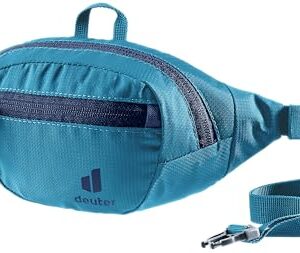 Die deuter Junior Belt Kinder Hüfttasche in kräftigem Türkisblau, ideal für Abenteuer und Freizeitaktivitäten von Kindern, mit verstellbarem Hüftgurt und mehreren Fächern für Essentials.