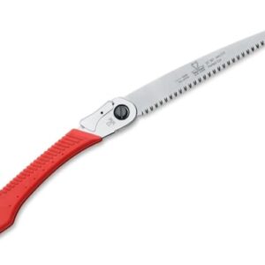 DUE CIGNI Klappsäge 2C 361/21 Rot mit ergonomischem Griff und hochwertiger SK-5 Stahlklinge für präzise Schnitte im Garten und Outdoor.