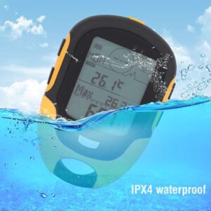 Elektronischer GPS-Höhenmesser mit Hochpräzisions-Sensorchip, wasserdicht und IPX4 geeignet für Außennavigation, Höhenmessung, Temperatur- und Luftfeuchtigkeitsmessung.