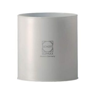 Hochwertiges SCHOTT-SUPRAX Original Ersatzglas 80mm x 80mm für Gaslampen aus Borosilikatglas, hergestellt in Deutschland.
