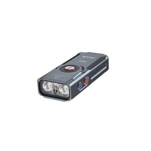 Fenix E06R Grau Wiederaufladbare 4-in-1 Mini Taschenlampe mit 700 Lumen und IP66 Wetterbeständigkeit