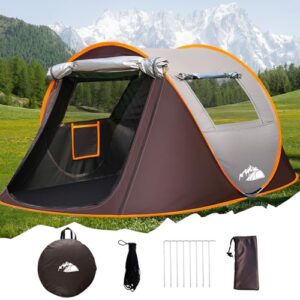 FORMIZON Pop Up Zelt 2 Personen, Wasserdicht Wurfzelt für Camping und Trekking, einfache Einstellung, sofortzelt mit Heringe und Spannseilen