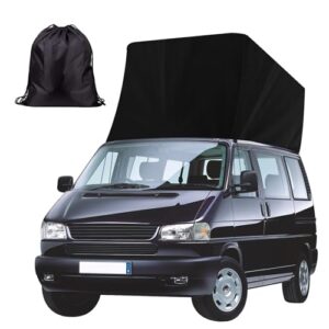 Gemsaya Dachschutz Ersatz für VWT4, 600D Oxford-Stoff Schwarz Wetterschutz Pop-Top Camper Dachzelt für Aufstelldach Schlafdach Outdoor Camping, Mütze Calicap Regenschutz Wintercamping