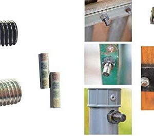 4-teiligen Set Geocaching Versteck mit magnetischen Schrauben in Silber und Schwarz, ausgestattet mit starken Neodymmagneten und wasserfesten Logstreifen für sicheres Verstecken von Schätzen.