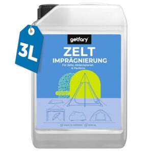 3L Imprägnierspray für Zelte und Pavillons - wasserabweisende Premium Spray-On Imprägnierung für Outdoor-Ausrüstung.
