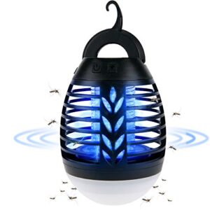 Tragbare Insektenvernichter Campinglampe mit UV-Licht und Aufhängehaken, ideal für Outdoor-Aktivitäten