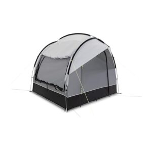 KAMPA Busvorzelt Drängler in grau, freistehend mit kuppelförmiger Struktur, ideal für Camping und Outdoor-Aktivitäten. Das Zelt bietet Schutz und Komfort für unvergessliche Erlebnisse in der Natur.