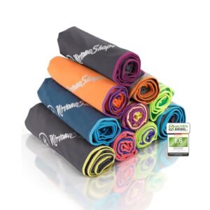 NirvanaShape Mikrofaser Handtuch in verschiedenen Farben, kompaktes und schnelltrocknendes Reisehandtuch ideal für Strand, Camping und Sport mit einer Größe von 50x30 cm.