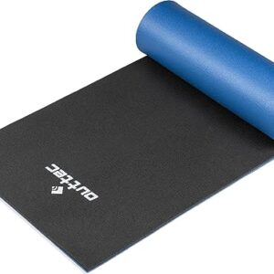 Outtec 2-Lagen-XPE-Isomatte in Schwarz-Blau, ideal für Camping und Outdoor-Aktivitäten, 180x50 cm, 1,2 cm dick.