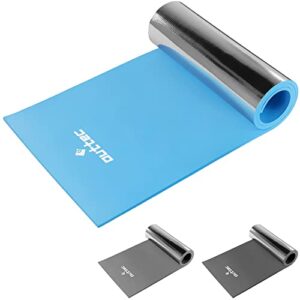 Outtec Isomatte in Blau mit isolierender Aluminiumschicht, 180x50x1cm, ideal für Camping und Outdoor-Abenteuer.