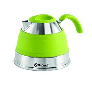 Outwell Collaps Wasserkessel in leuchtendem Grün mit ergonomischem Design für Camping und Outdoor-Aktivitäten, 1,5 Liter Volumen, zusammenklappbar und BPA-frei.