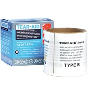 Relags Reparaturmaterial Rolle Typ B für die effektive Reparatur von Textilien und Kunststoffen, geeignet für Wind und Wetter.