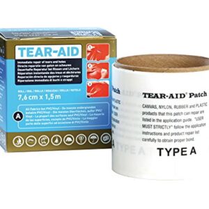 Relags Reparaturmaterial Rolle Typ A - Transparentes Reparaturset zur einfachen und schnellen Reparatur von Materialien wie Kissen, Zelten und Wohnwagen.