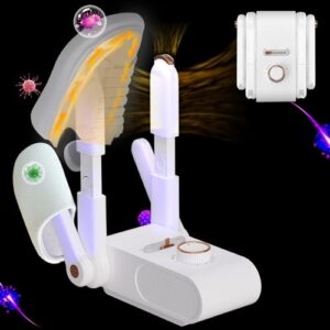 EPROICKS Schuhtrockner mit Ozon und Doppelständer, ein innovatives Gerät zur effektiven Schuhpflege und Trocknung, das unangenehme Gerüche beseitigt.