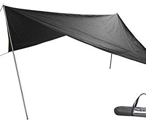 Leichtes und robustes Sonnensegel Semptec Urban Survival Technology Tarp, 3 x 3 m, mit Zubehör, idealer Schutz vor Sonne und leichtem Regen für Outdoor-Aktivitäten.