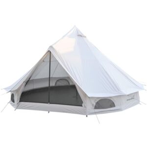 Skandika Tipi Kuopio 500 Protect Camping Zelt für bis zu 10 Personen im Tipi-Stil mit Fenster und Moskitonetz, ideal für unvergessliche Camping-Erlebnisse.