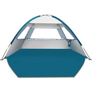 Tragbares Strandzelt mit UV-Schutz 50+, großes Zelt für 3-4 Personen, Mesh-Fenster und schnelle Montage